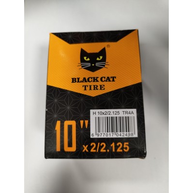 Vidinė kamera 10x2/2.125 Black Cat - tiesus ventilis 