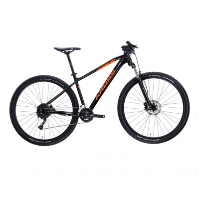 Dviratis KROSS LEVEL 1.0 x 29"x19 JUODAS ORANŽINIS BLIZGUS